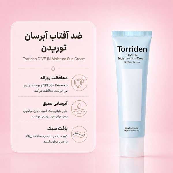 بافت کرم ضد آفتاب آبرسان توریدن Dive In SPF50+
