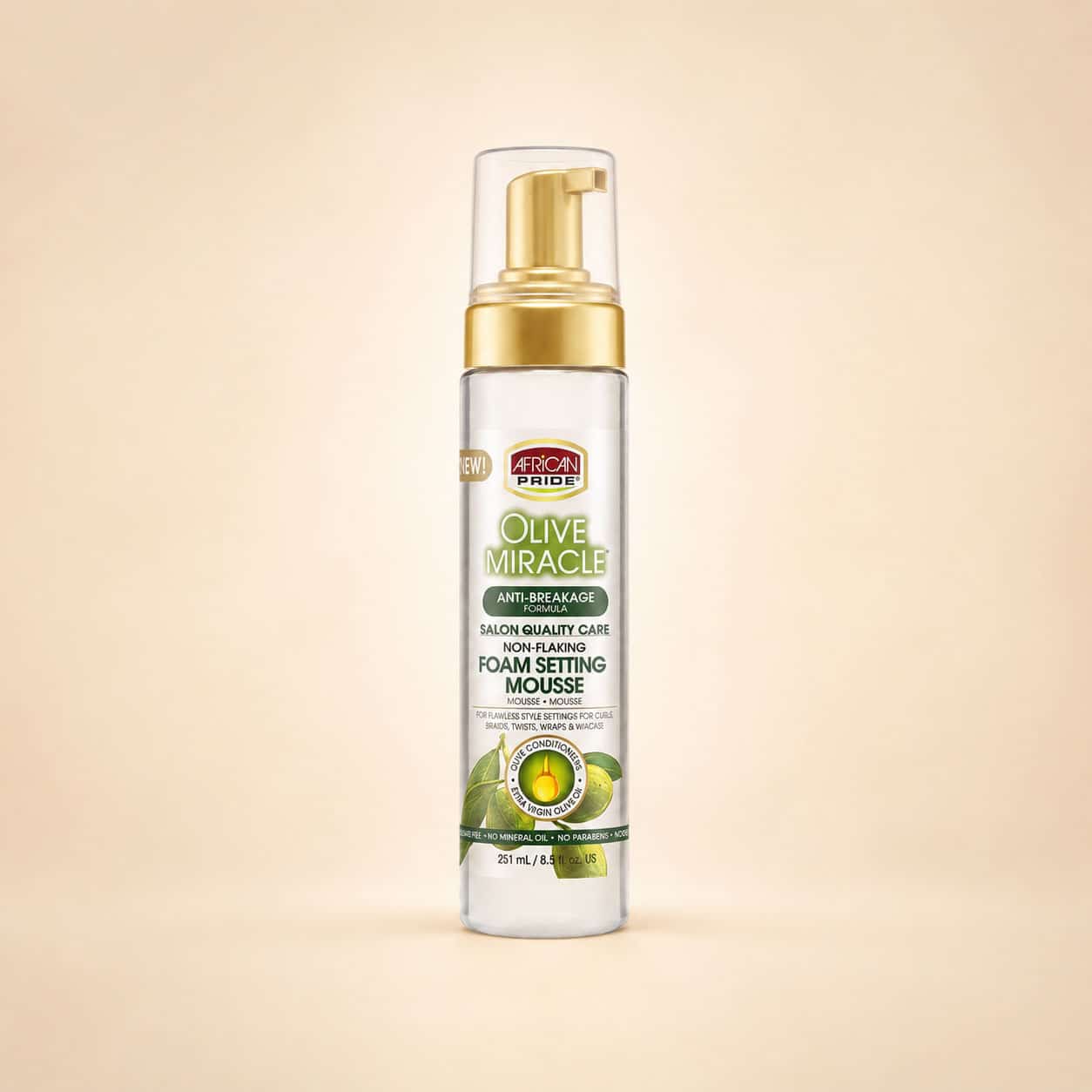 موس ضد وز و براق کننده مو آفریکن پراید Olive Miracle موس ضد وز و براق کننده مو آفریکن پراید Olive Miracle