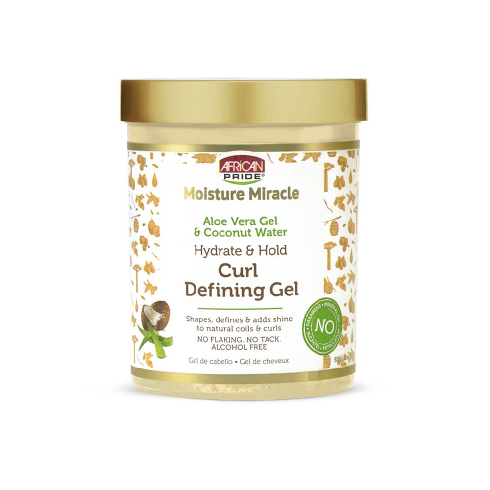 African-Pride-Moisture-Miracle-Hydrate-Hold-Curl-Defining-Hair-Gel ژل آبرسان و حالت دهنده فر مو آفریکن پراید