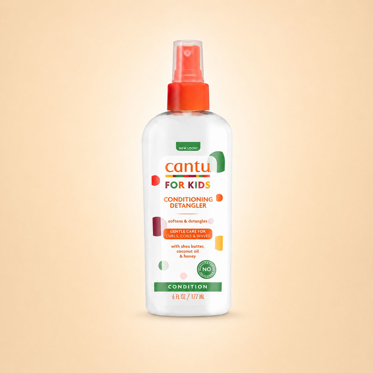 Cantu-Care-for-Kids-Conditioning-Detangler اسپری نرمکننده و گرهبازکن موی کودکان کنتو ۱۷۷ میلیلیتر
