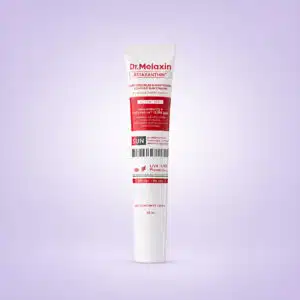 کرم ضد آفتاب روشن کننده و ضد لک آستاگزانتین دکتر ملاکسین SPF50+ PA++++