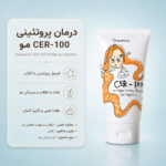 نمای تریتمنت CER-100 الیزاوکا حاوی کلاژن، سرامید و پروتئین برای موهای آسیب‌دیده