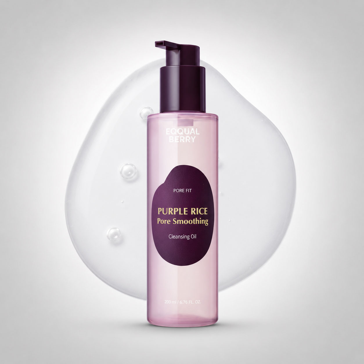 روغن پاککننده برنج بنفش اکوال بری 200 میل روغن پاککننده برنج بنفش اکوال بری Purple Rice Pore Smoothing Cleansing Oil حجم 200 میلیلیتر