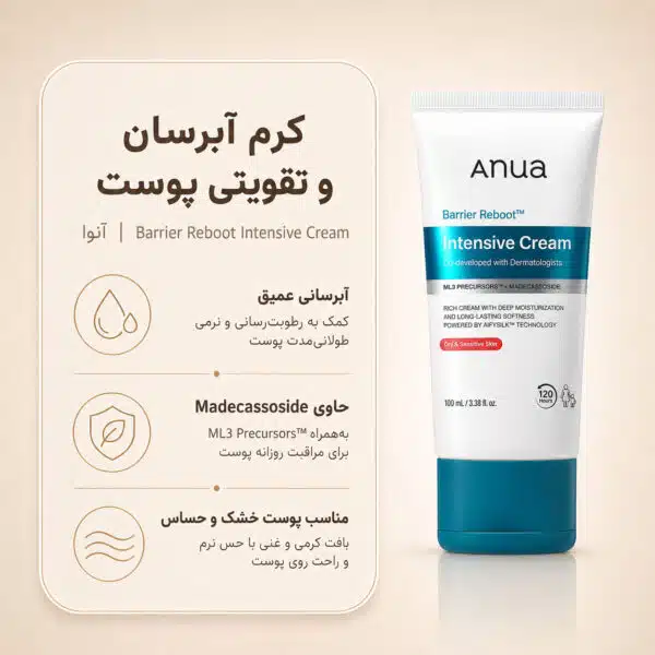 نمای کرم Anua Barrier Reboot Intensive Cream