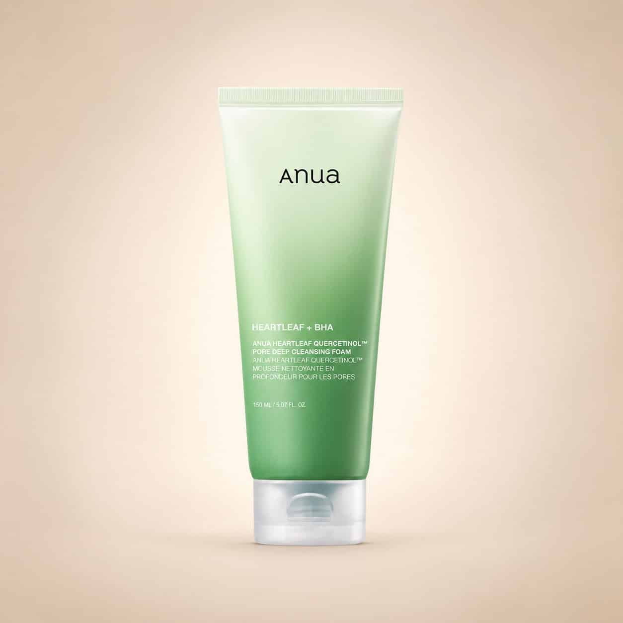 فوم شستشوی هارتلیف کوئرستینول آنوا فوم Anua Heartleaf Quercetinol Pore Deep Cleansing Foam پاک کننده منافذ پوست