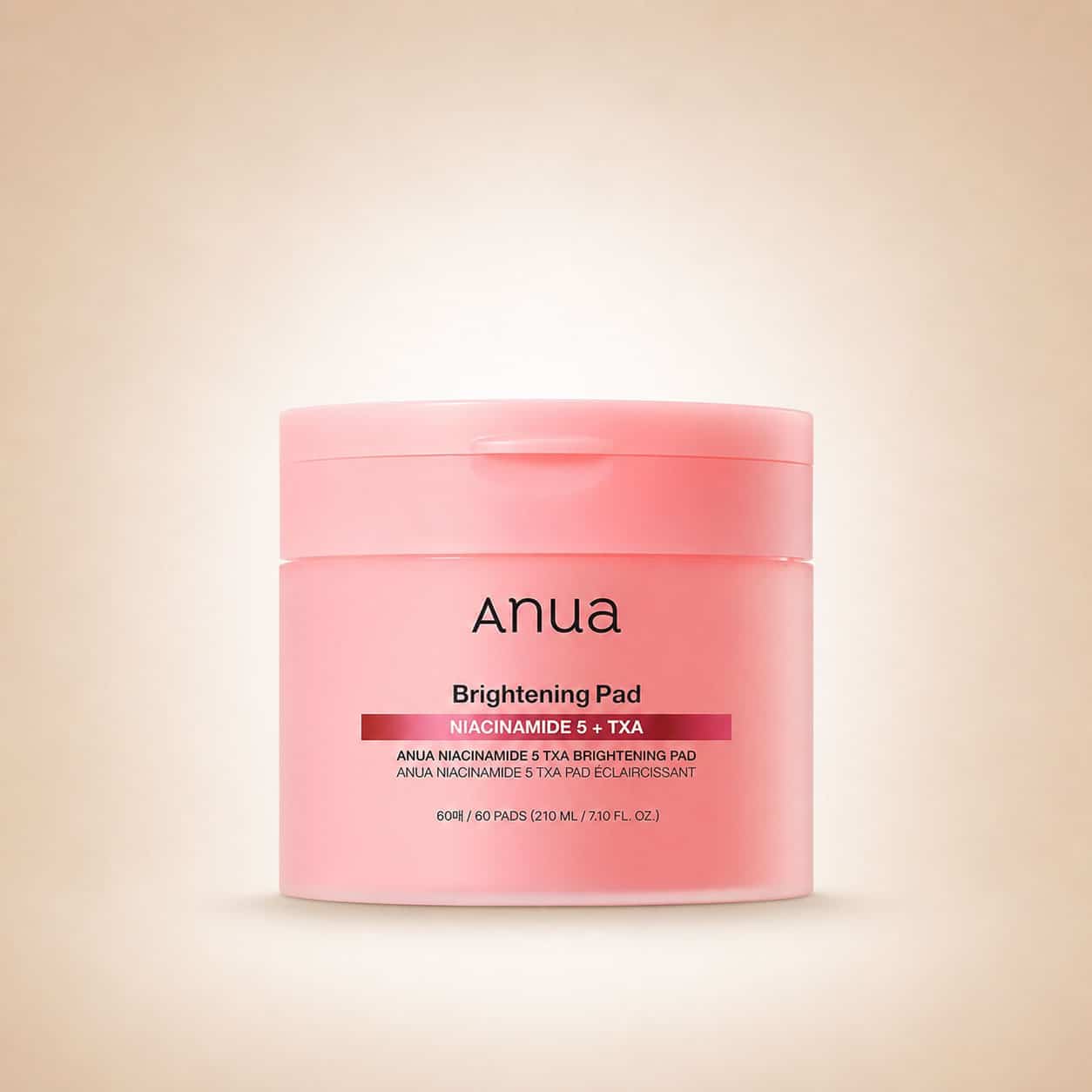 پد تونر نیاسینامید ۵٪ و ترانگزامیک اسید آنوا پد تونر Anua Niacinamide 5 TXA Brightening Pad ضد لک و روشن کننده پوست