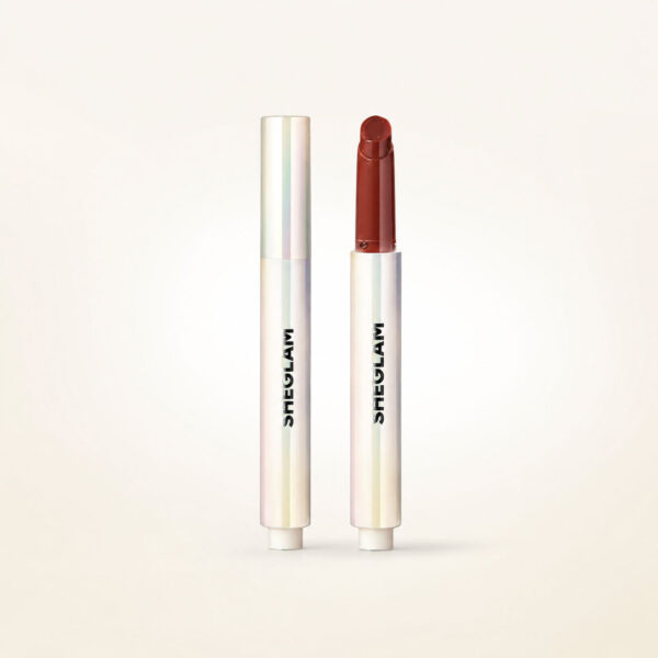 نمای لیپ پلامپر شیگلم مدل Pout-Perfect Shine با بسته‌بندی استیکی و جلوه براق محصول