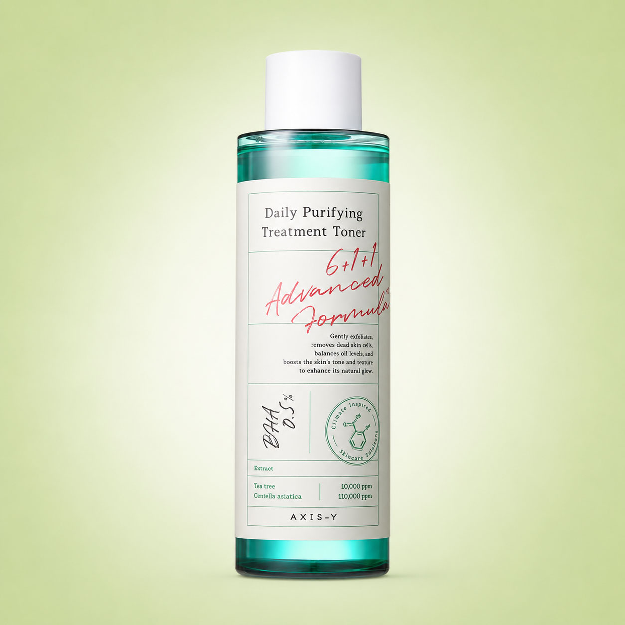 تونر ضدجوش اکسیس وای Daily Purifying Treatment Toner تونر ضدجوش اکسیس وای Daily Purifying Treatment Toner با بطری شفاف سبز و بستهبندی سفید