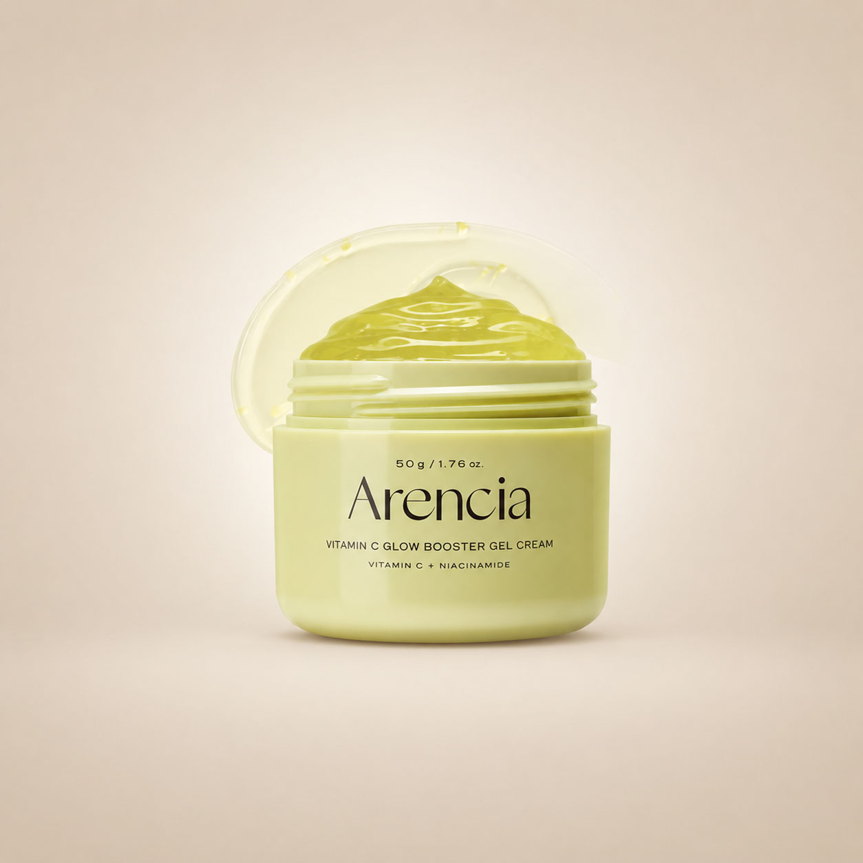 ژل کرم ویتامین C بوستر آرنسیا 50 گرم ژل کرم ویتامین C آرنسیا Vitamin C Glow Booster Gel Cream وزن 50 گرم