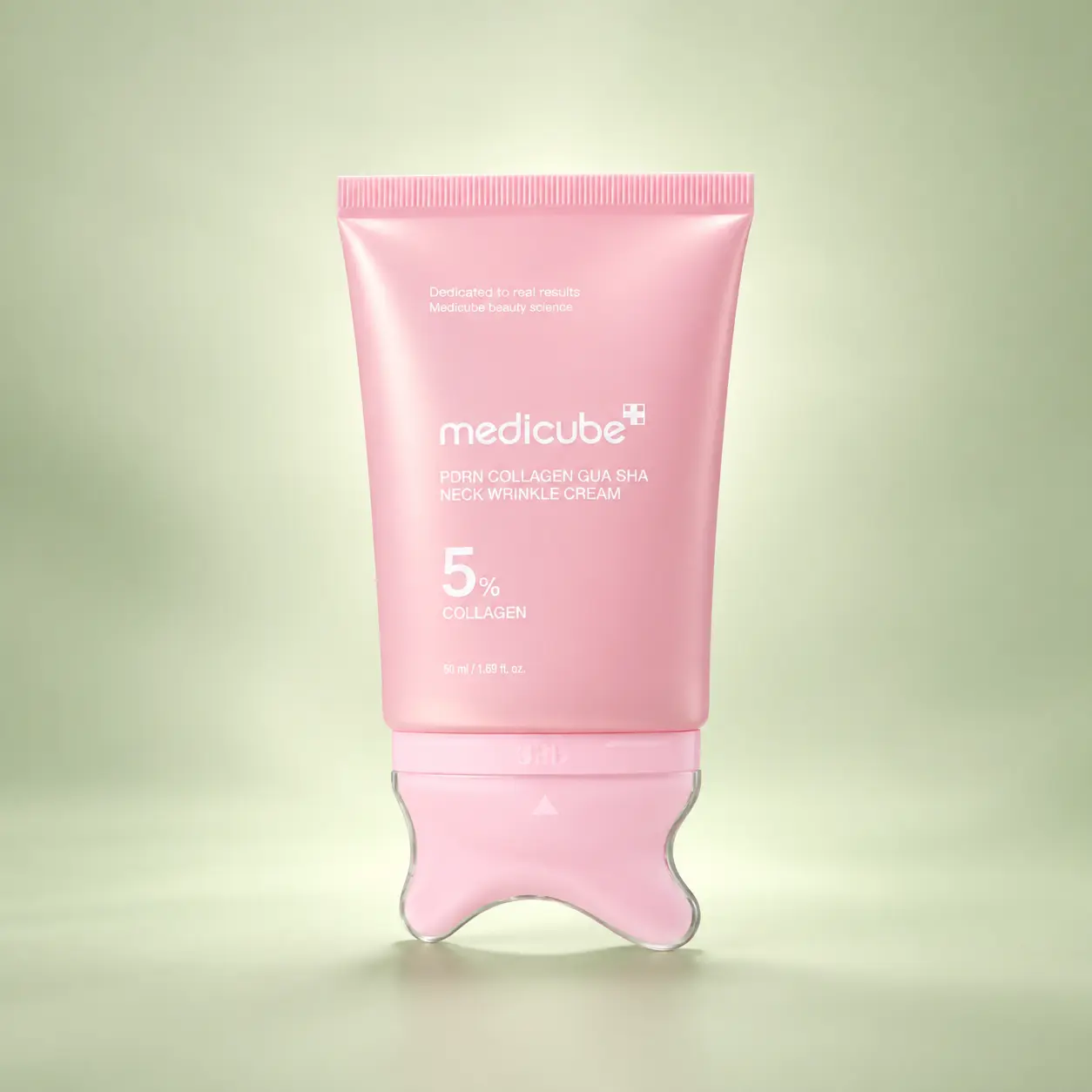 کرم گردن PDRN کلاژن گوآشا مدی کیوب کرم گردن PDRN مدی کیوب Medicube PDRN Collagen Gua Sha Neck Wrinkle Cream