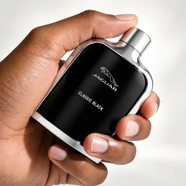 شیشه عطر Jaguar Classic Black با طراحی مشکی
