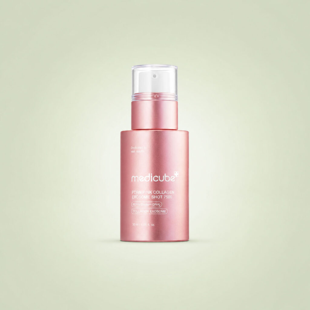 سرم اگزوزوم مدی کیوب PDRN Pink Collagen Exosome Shot 7500 حجم 30 میلی لیتر