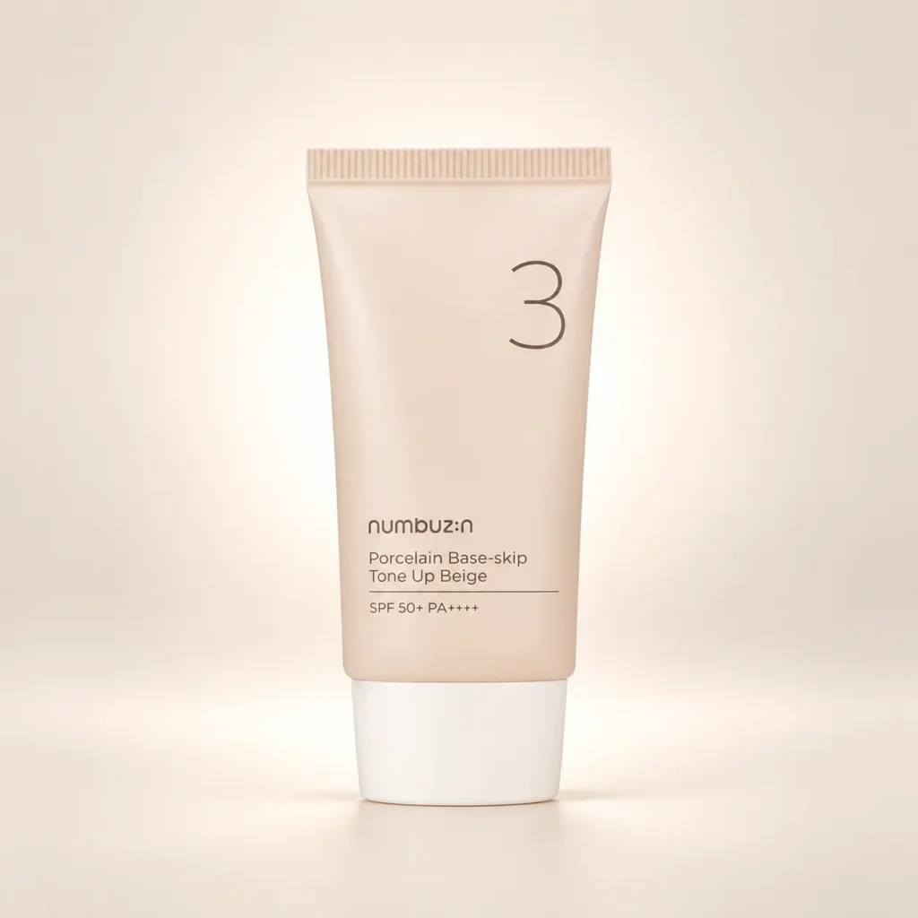 ضد آفتاب تون آپ نامبوزین شماره ۳ مدل Porcelain Base-skip Tone Up Beige