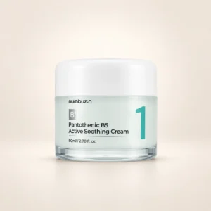 کرم تسکین دهنده شماره 1 نامبوزین numbuzin No.1 Pantothenic B5 Active Soothing Cream با بسته‌بندی سفید