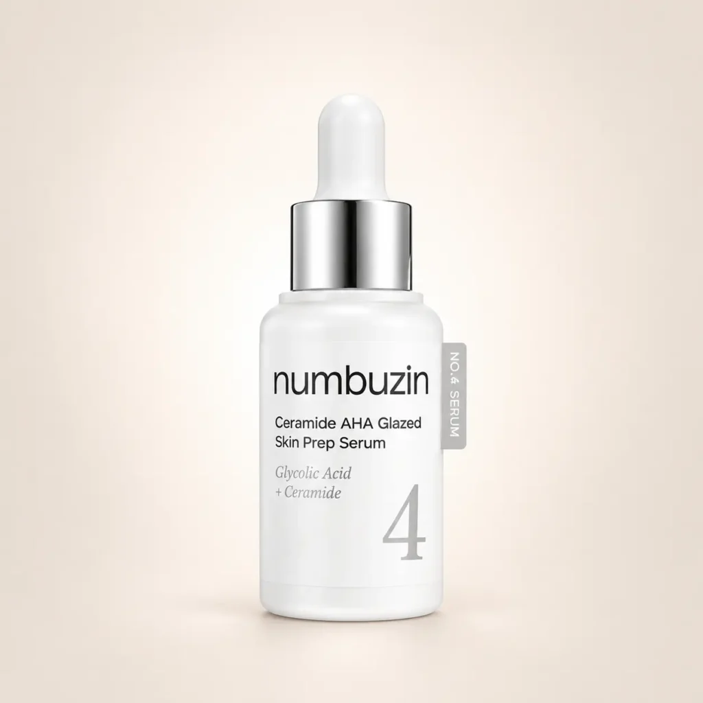 سرم سراماید نامبوزین شماره ۴ مدل Ceramide AHA Glazed Skin Prep Serum
