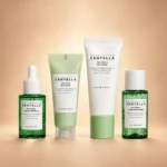 چهار محصول پک SKIN1004 Madagascar Centella Tea-Trica شامل آمپول، فوم، کرم و تونر