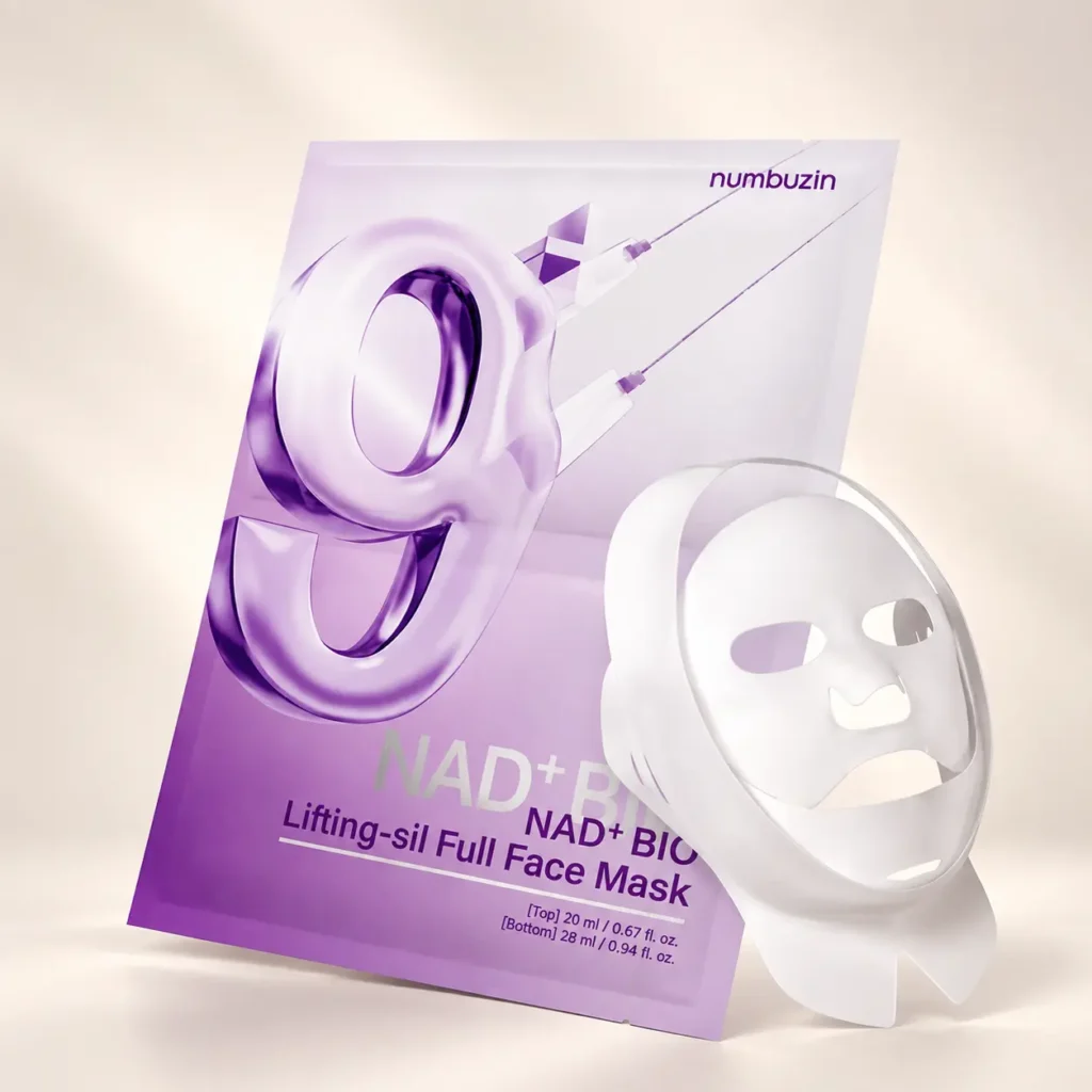 ماسک ضد چروک Numbuzin No.9 NAD Bio Lifting-sil Full Face Mask