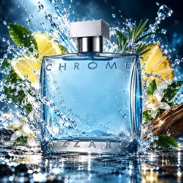 Azzaro Chrome perfume bottle