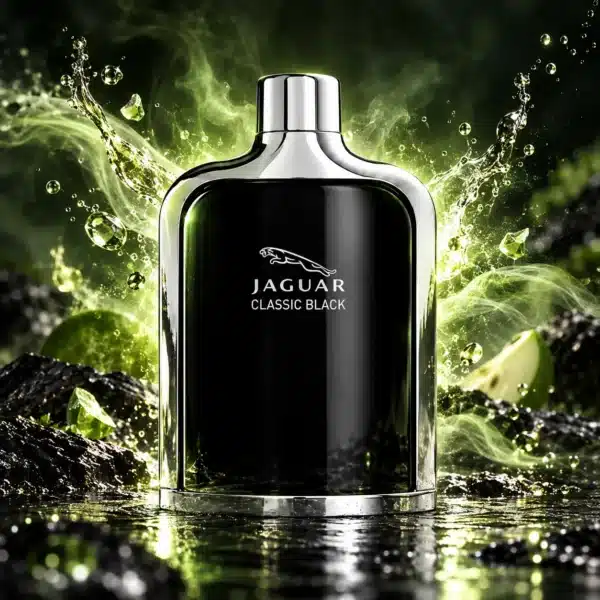 بطری ادو تویلت Jaguar Classic Black حجم 100 میلی لیتر
