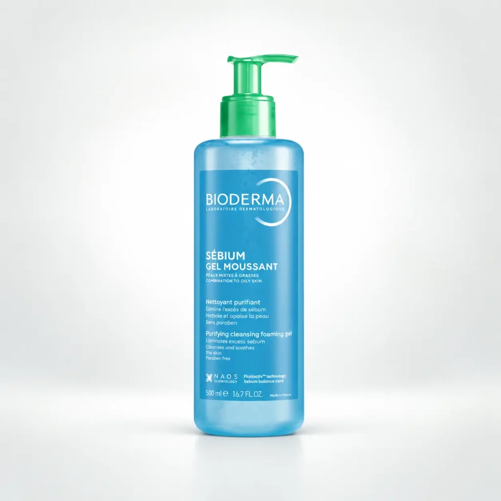 ژل شوینده Bioderma Sébium Gel Moussant مناسب پوست چرب و مختلط