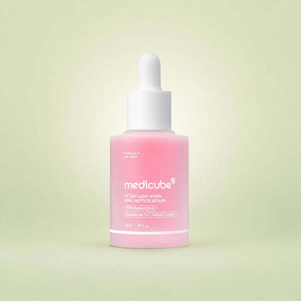 سرم PDRN مدی کیوب Ultra Light Pink Peptide Serum حجم 30 میلی لیتر