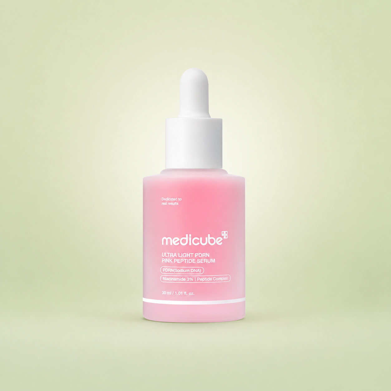 سرم اولترا لایت PDRN و پپتاید صورتی مدی کیوب سرم PDRN مدی کیوب Ultra Light Pink Peptide Serum حجم 30 میلی لیتر