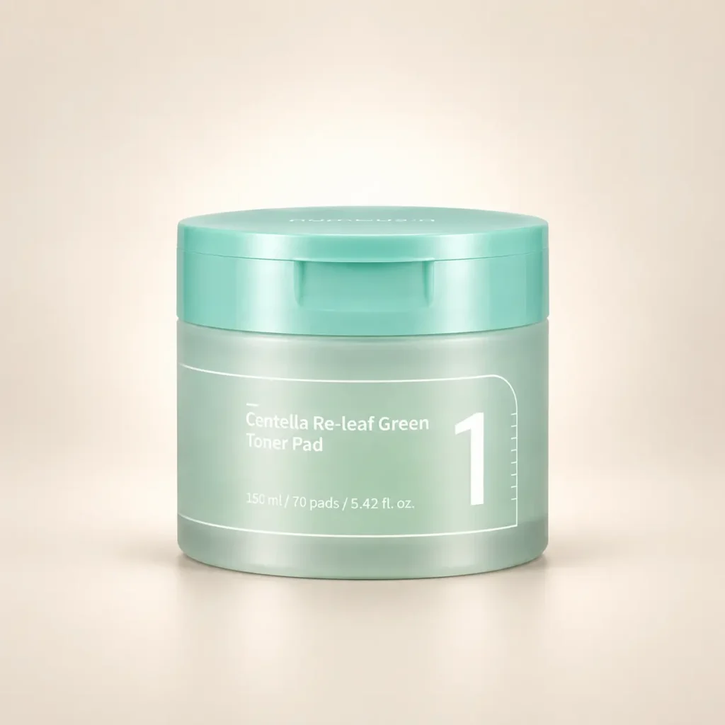 پد تونر سنتلا نامبوزین شماره 1 Numbuzin Centella Re-Leaf Green Toner Pad
