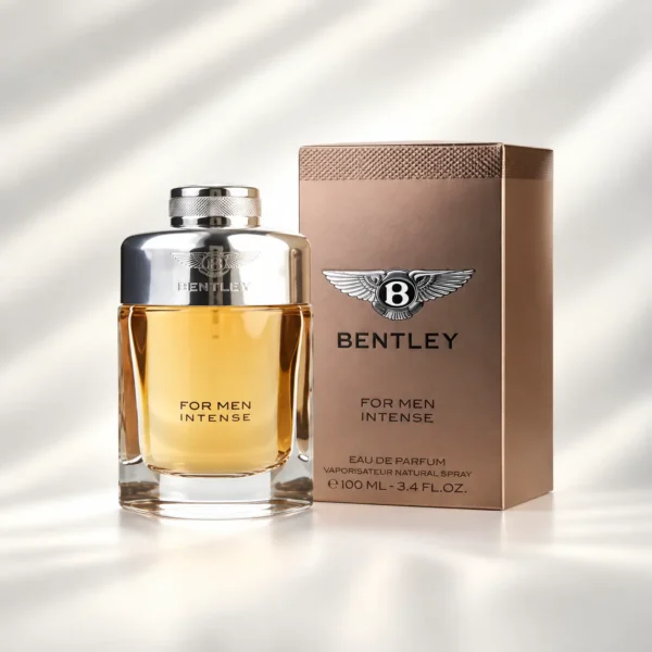 جعبه و شیشه عطر مردانه بنتلی فور من اینتنس ادو پرفیوم